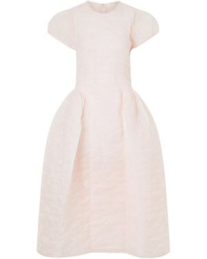 Cecilie Bahnsen Cleopatra Matelassé Organza Midi Dress - Pink