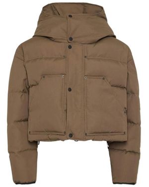 DSquared² Icon Utility Hooded Puffer Jacket - Brown