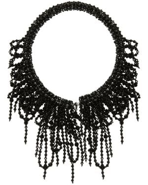 Weekend by Maxmara Necklace Adorned With Cascading Beads - Black