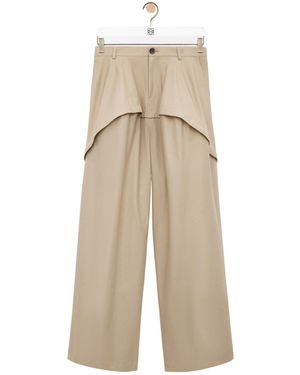 Loewe Casual Trousers With Belt Loops - Natural