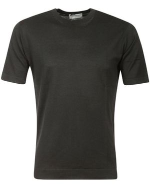 John Smedley Lorca Crewneck T-Shirt - Black