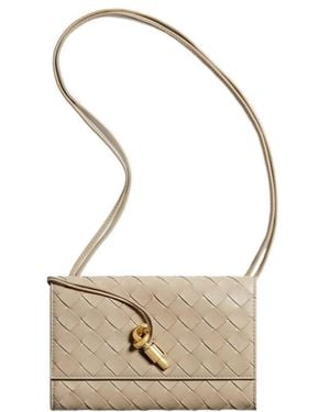 Bottega Veneta Andiamo Pouch On Strap - White