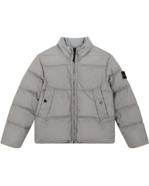 Stone Island Junior Quilted Down Jacket - Gray