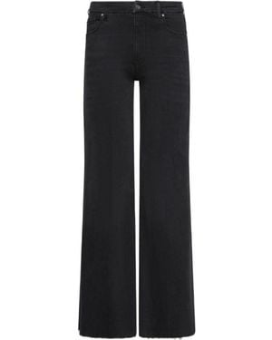 Marella Cropped Wide-Leg Jeans - Black