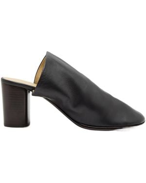 Lemaire Leather Mules - Black