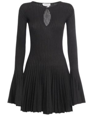 Blumarine Pleated Skirt Dress - Black