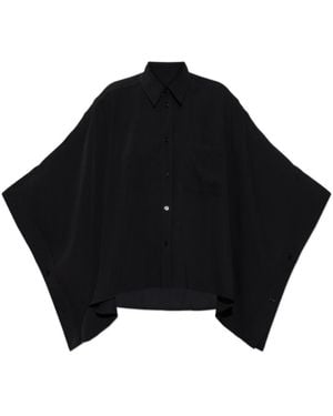MM6 by Maison Margiela Loose Fit Pocket Detail Shirt - Black