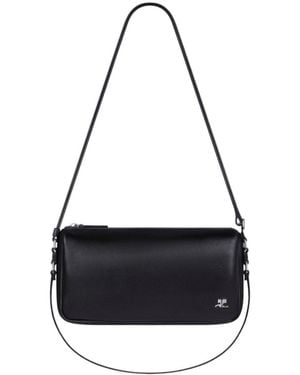Courreges Small Three Sixty Shoulder Bag - Black