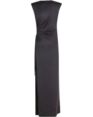 Essentiel Antwerp Joye 098 Draped Maxi Dress - Blue