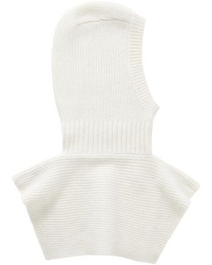 arch4 August Ribbed Cashmere Snood - White