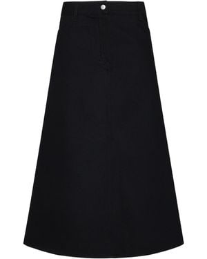 Studio Nicholson Baringo Denim Skirt - Black
