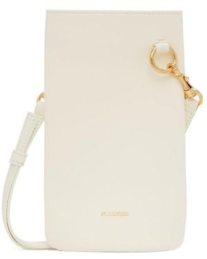 Jil Sander Rectangular-Shaped Neck Phone Holder - White