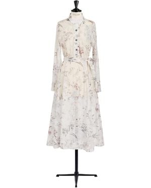 Dior Mid-Length Belted Dress - White