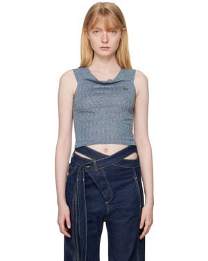 Vivienne Westwood Valentina Ribbed Vest - Blue