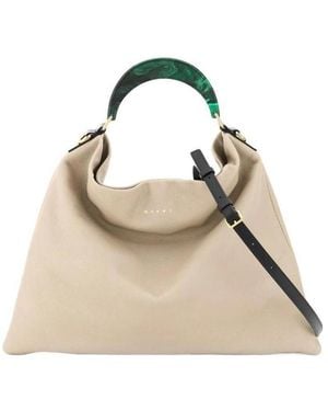 Marni Venice Medium Tote Bag - Natural