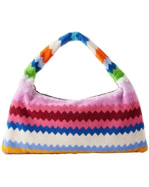 Missoni Striped Terry Shoulder Bag - Red