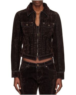 KNWLS Long-Sleeved Denim Jacket - Black