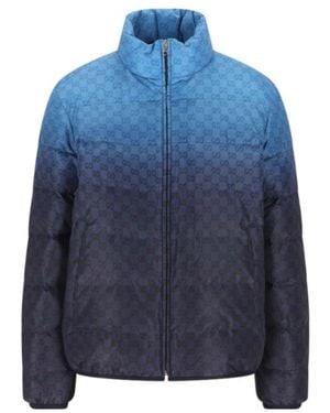 Gucci Long-Sleeved Cotton Jacket - Blue