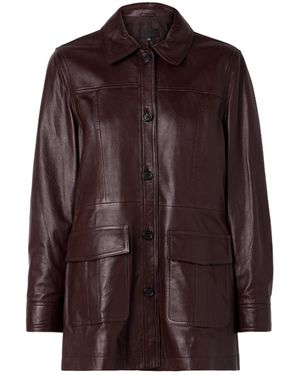 Nili Lotan Emmylou Patchwork Leather Jacket - Brown