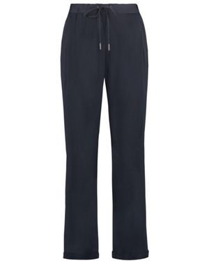 Fabiana Filippi Straight-Leg Drawstring Trousers - Blue