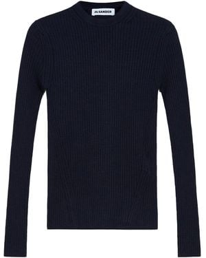 Jil Sander Lightweight Wool Blend Jumper - Blue