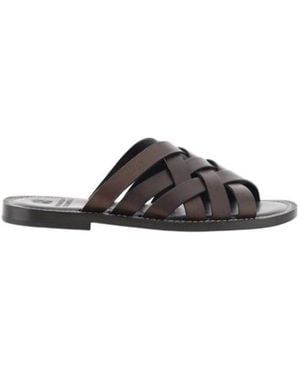 Brunello Cucinelli Woven Flat Sandals - Brown