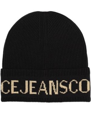 Versace Jeans Couture Couture Logo Beanie Hat - Black
