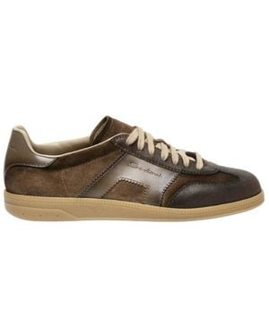 Santoni Logo Sneakers - Brown