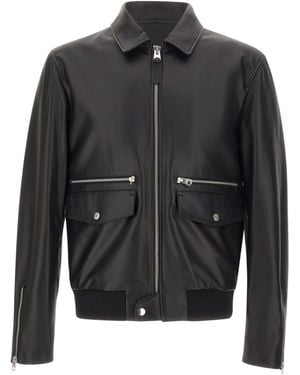 Mackage Jakari Leather Zip Jacket - Black