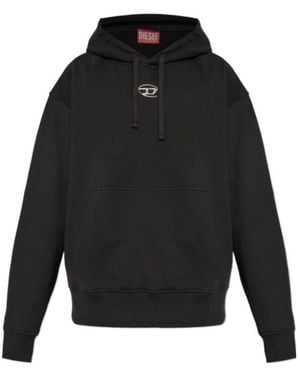 DIESEL Macs-Hood-Od Drawstring Hoodie - Grey