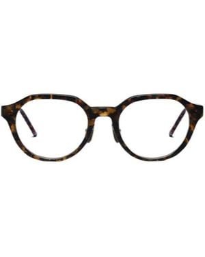 Thom Browne Eyewear Oval-Frame Glasses - White