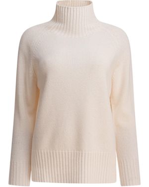 Kangra Cashmere High-Neck Cashmere Jumper - White