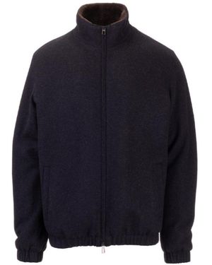 Loro Piana Right-Collar Casual Jacket - Blue