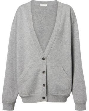 The Row Lonn Cashmere Cardigan - Gray