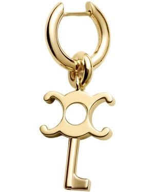 Celine Charms Key Earring - Metallic