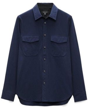 Rag & Bone Cpo Overshirt - Blue