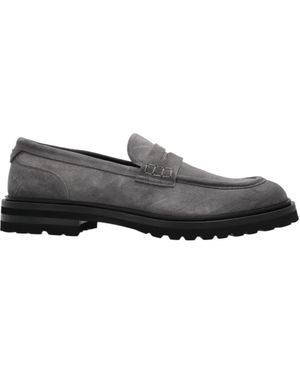 Dolce & Gabbana Round Toe Loafers - Grey