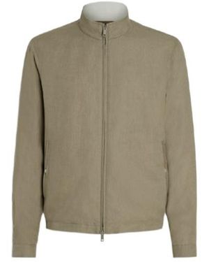 ZEGNA Long-Sleeved Casual Jacket - Green