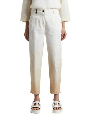 Peserico Needlecord Pleated Pants - Multicolor