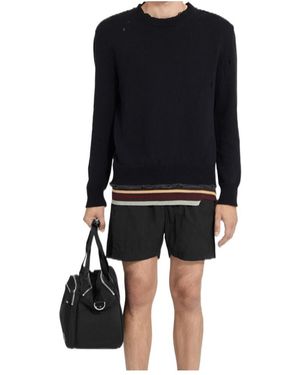 MM6 by Maison Margiela Distressed Jumper - Black