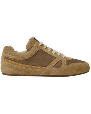 Isabel Marant Senny Panelled Low-Top Trainers - Brown