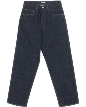 AURALEE Straight-Leg Cut Jeans - Blue