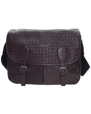 Bottega Veneta Woven Shoulder Bag - Grey