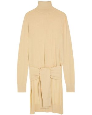 TOTEME Double-Sleeve Wool And Silk-Blend Top - Natural