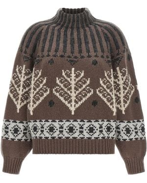 Brunello Cucinelli 'Nordic Heritage' Sweater - Gray