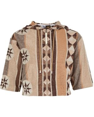 Loewe Printed Hooded Jacket - Brown