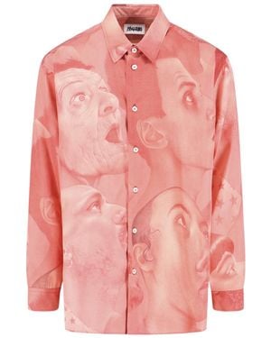 Magliano Printed Long-Sleeved Shirt - Pink