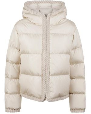 Moncler Long-Sleeved Padded Jacket - Natural