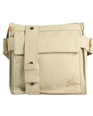 Burberry Solid Color Cross-Body Bags - Natural