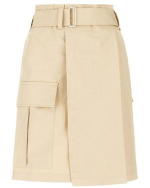 KENZO Cargo Knee Skirt - Natural